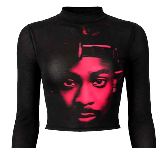 RED HALO MESH TOP