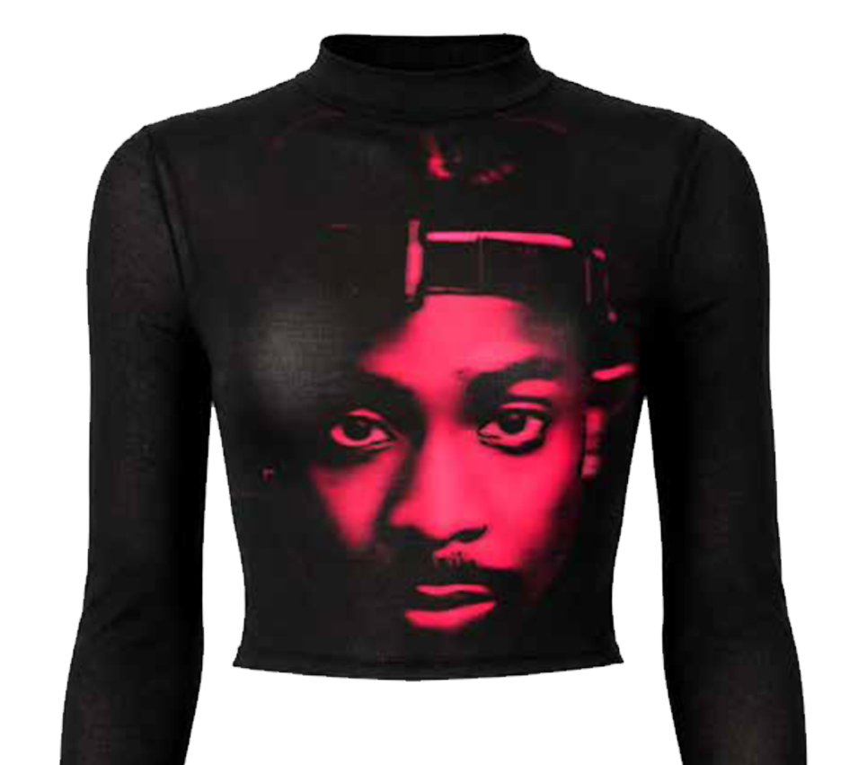 RED HALO MESH TOP